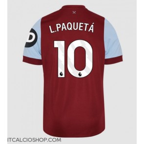 West Ham United Lucas Paqueta #10 Prima Maglia 2023-24 Manica Corta